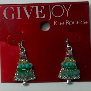Kim Rogers Festive Multicolor Tree Earrings